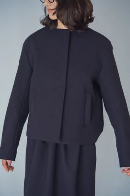 Melton Cropped Coat | IVY I′M NAVY/アイビーアイム